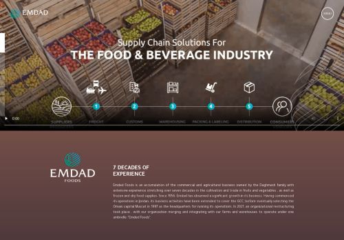 لقطة شاشة لموقع Emdad Foods
بتاريخ 22/11/2021
بواسطة دليل مواقع الدليل السهل