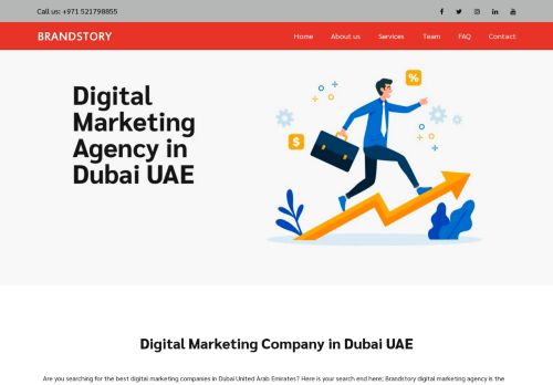 لقطة شاشة لموقع Brandstory Digital Marketing Agency in Dubai
بتاريخ 08/08/2020
بواسطة دليل مواقع الدليل السهل