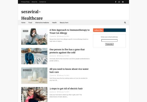 لقطة شاشة لموقع Seraviral-Healthcare
بتاريخ 02/03/2021
بواسطة دليل مواقع الدليل السهل
